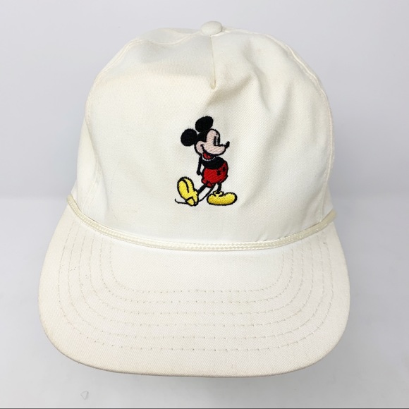 VINTAGE White Mickey Mouse Hat - Picture 2 of 10